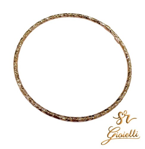 Bracciale rigido oro rosa - in,