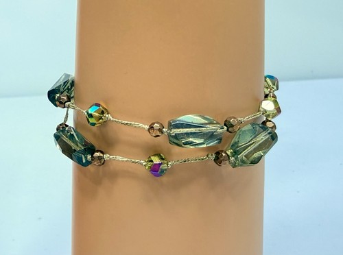 Bracciale due fili - bracciale, perline