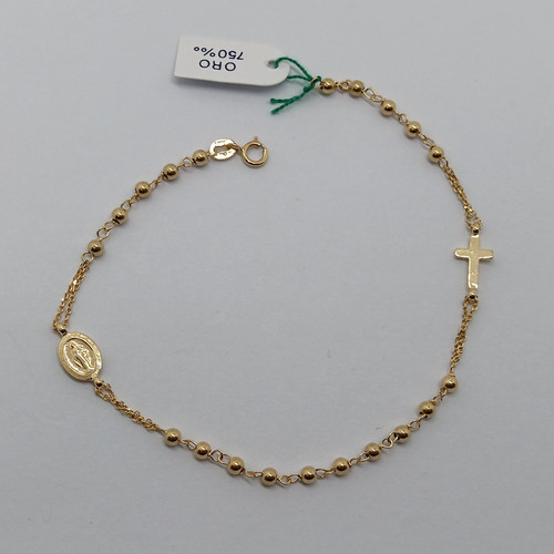 Bracciale rosario con pallini - bracciale,