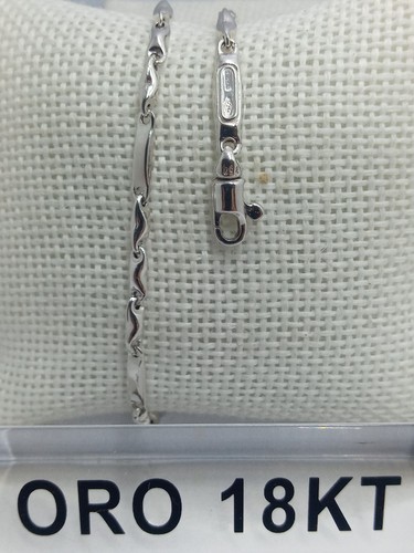 Bracciale oro bianco 750 18 - bracciale,