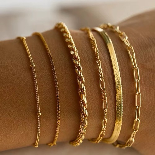 Set bracciali donna - oro, a