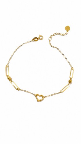 Bracciale fantasia con cuore - bracciale,