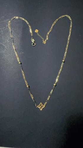 Collana con fiore punta 44cm - a,