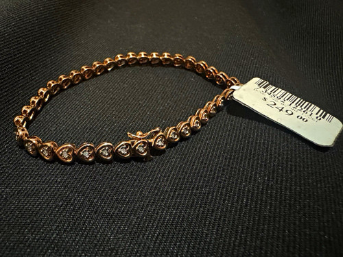 Bracciale tennis maglia cuore