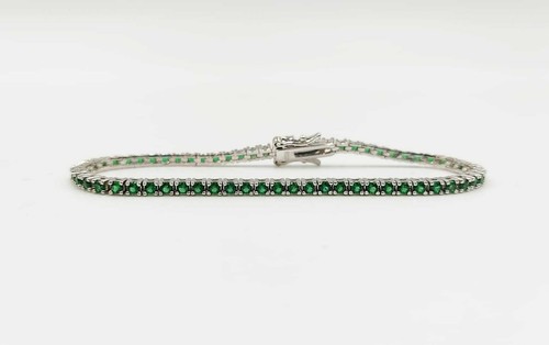 Bracciale tennis argento - bracciale,