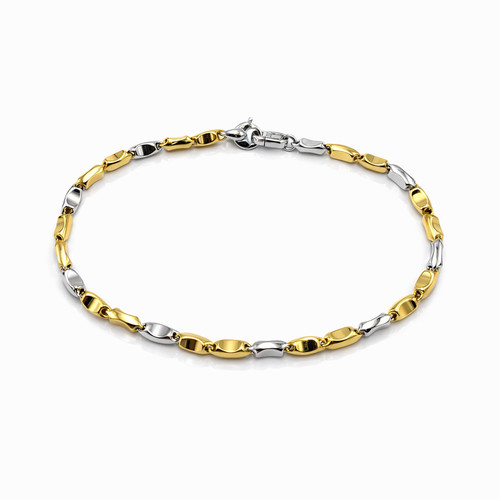 Bracciale argento 925 oro - argento,