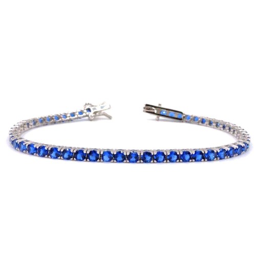 Bracciale tennis argento - bracciale,